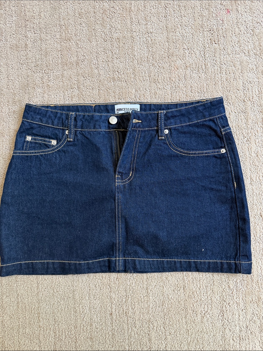 Princess Polly Indigo Denim Mini Skirt